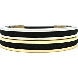 EUC Set of 2️⃣ Maria Shireen The Original Hair Tie Bracelet - Gold & Silver Tone